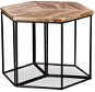 Konferenční stolek, masivní mangovníkové dřevo, 48x48x40 cm - Konferenční stolek