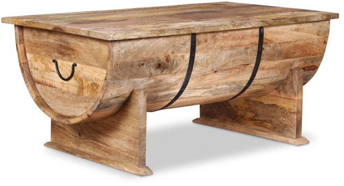 Konferenční stolek, masivní mangovníkové dřevo, 88x50x40 cm - Konferenční stolek - Main image