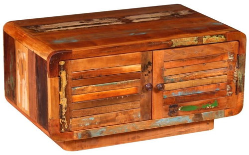 Konferenční stolek masivní recyklované dřevo 80x50x40 cm - Konferenční stolek - Main image