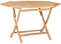 Skladací záhradný stôl 120 × 120 × 75 cm masívne teakové drevo - Záhradný stôl