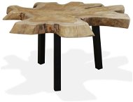 Konferenčný stolík, pravé teakové drevo, 80 x 70 x 38 cm - Konferenčný stolík
