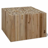 Konferenční stolek, pravý teak, 50x50x35 cm - Konferenční stolek