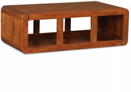 Konferenční stolek dřevěný masiv vzhled sheesham 90x50x30 cm - Konferenční stolek