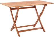 Skladací záhradný stôl 120 × 70 × 75 cm masívne eukalyptové drevo - Záhradný stôl