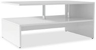 Konferenčný stolík, drevotrieska, 90 x 59 x 42 cm, biely - Konferenčný stolík