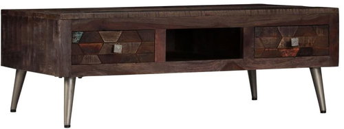 Konferenční stolek masivní recyklované dřevo 100x60x35 cm - Konferenční stolek - Main image