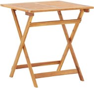 Skladací záhradný stôl 70 × 70 × 75 cm masívne akáciové drevo - Záhradný stôl