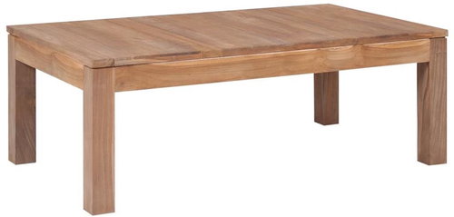 Konferenční stolek masivní teak přírodní povrch 110x60x40 cm - Konferenční stolek - Main image