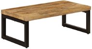 Konferenční stolek 110x50x35 cm masivní mangovník a ocel - Konferenční stolek