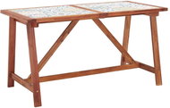 Garden Dining Table 140 x 70 x 75cm Solid Acacia Tiles - Garden Table
