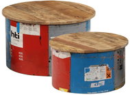 Konferenční stolky 2 ks masivní mangovníkové dřevo - Konferenční stolek