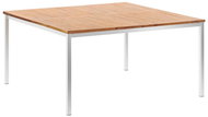 Garden Dining Table 150x150x75cm Solid Acacia and Stainless-steel - Garden Table