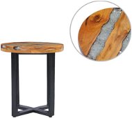 Konferenční stolek 40x45 cm masivní teak a polyresin - Konferenční stolek
