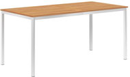 Garden Dining Table 160x80x75cm Solid Teak and Stainless-steel - Garden Table