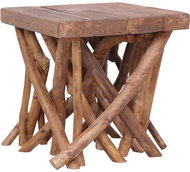 Konferenční stolek z větví 40x40x40 cm masivní dřevo - Konferenční stolek