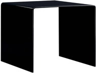Konferenční stolek černý 50x50x45 cm tvrzené sklo - Konferenční stolek