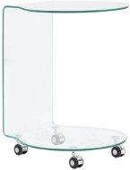 Konferenční stolek 45x40x58 cm tvrzené sklo - Konferenční stolek