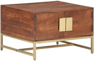 Konferenční stolek medově hnědý 67x67x45 cm masivní akácie - Konferenční stolek