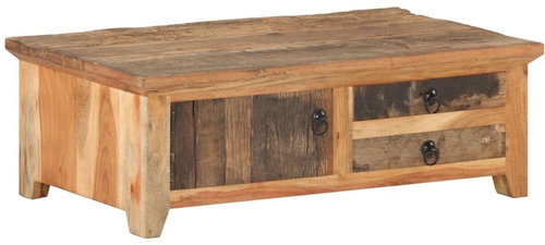 Konferenční stolek 90x50x31 cm masivní recyklované dřevo - Konferenční stolek - Main image