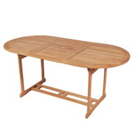 Garden Table 180 x 90 x 75cm Solid Teak Wood - Garden Table