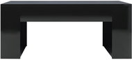 Konferenční stolek černý vysoký lesk 100x60x42 cm dřevotříska - Konferenční stolek