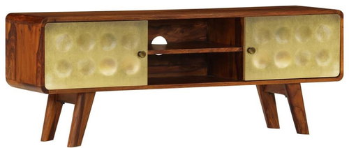 TV table 120x30x45 cm solid sheesham wood 246345 - TV Table - Main image