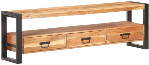 TV table 150x30x45 cm solid acacia wood 320789 - TV Table - Main image