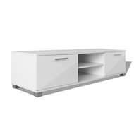 TV table white with high gloss 120x40,3x34,7 cm - TV Table