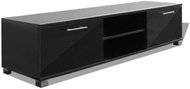 TV table black with high gloss 120x40,3x34,7 cm - TV Table