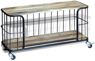 TV table made of solid mango wood 100x40x45 cm - TV Table