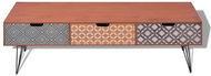 TV table with 3 drawers 120x40x36 cm brown - TV Table