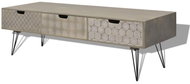 TV table with 3 drawers 120x40x36 cm gray - TV Table