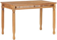 Garden Dining Table 120 x 65 x 80cm Solid Teak Wood - Garden Table