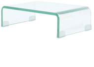 TV table / monitor stand clear glass 40x25x11 cm - TV Table