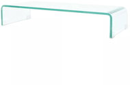 TV table / monitor stand clear glass 70x30x13 cm - TV Table