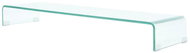 TV table / monitor stand clear glass 100x30x13 cm - TV Table