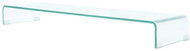 TV table / monitor stand clear glass 110x30x13 cm - TV Table