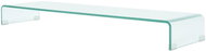 TV table / monitor stand clear glass 120x30x13 cm - TV Table