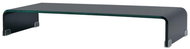 TV table / monitor stand glass black 80x30x13 cm - TV Table
