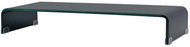 TV table / monitor stand glass black 90x30x13 cm - TV Table