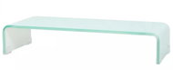 TV table / monitor stand glass white 60x25x11 cm - TV Table