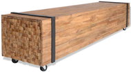 TV Table, Teak, 150x30x30cm - TV Table