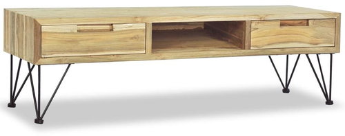 TV table 120x35x35 cm solid teak - TV Table - Main image