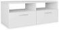 TV stolík, drevotrieska, 95 x 35 x 36 cm, biely - TV stolík