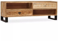 TV table made of solid mango wood 120x30x40 cm - TV Table