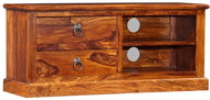 TV table made of solid sheesham wood 90x30x40 cm - TV Table