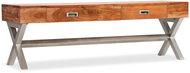 TV table with drawers solid acacia sheesham finish 140 cm - TV Table
