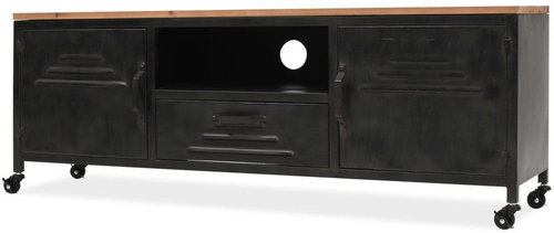 TV table 120x30x43 cm black - TV Table - Main image