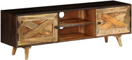 TV table made of solid mango wood 140x30x45 cm - TV Table
