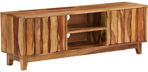 TV table made of solid sheesham wood 118x30x40 cm - TV Table - Main image